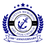 Clinton Memorial AME Zion Church 100th Anniversary Logo